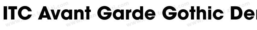 ITC Avant Garde Gothic Demi Bold字体转换
